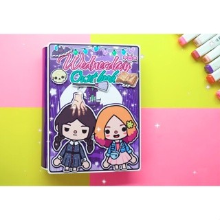 Búp bê giấy cô phù thủy nhỏ Enid toca boca house đồ chơi bóc dán thông minh danh cho bé