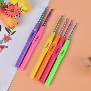 Pnpia 6 Cái / bộ al Tay Cầm Bằng Nhựa Móc Nhôm Móc Đan Boutique