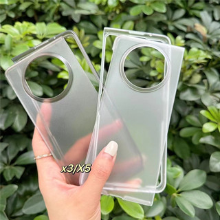 Ốp điện thoại trong suốt, trong suốt, mờ, xám, gập công sở cho Huawei Mate X3 X5 matex5 mateX3 Universal