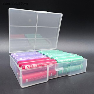 Hộp Bảo Quản Trong Suốt SRVN Cho 18650 Dụng Cụ Sắp Xếp Nhựa Có Phụ Kiện Phần Cứng Và Bộ Chia Trong Suốt Có Nắp,.