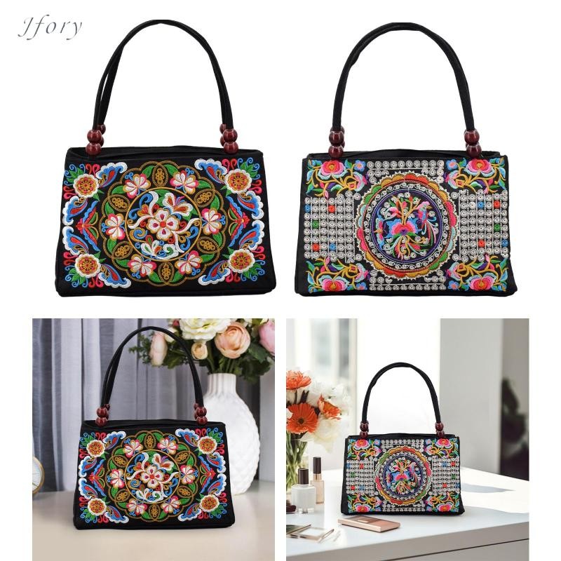 Hộp đựng đồ du lịch Jfory Tote Túi xách thêu cho công việc khách sạn