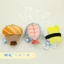 Mặt Dây chuyền Rái cá biển sushi, túi hải cẩu nhỏ, đồ chơi sang trọng hải cẩu nhỏ dễ thương, quà tặng móc khóa cặp đôi