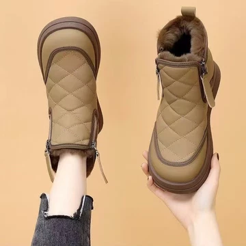 35-43 Size Lớn Giày Nữ Giày Tuyết 41 Mùa Đông Lót Lông Cừu Dày Giày Bốt Ngắn Ấm Áp Chống Trơn Trượt Cotton Bốt 42 Cotton Nữ Cotton Nữ Chống Trơn Trượt Tuyết Bốt Mùa Đông Nữ