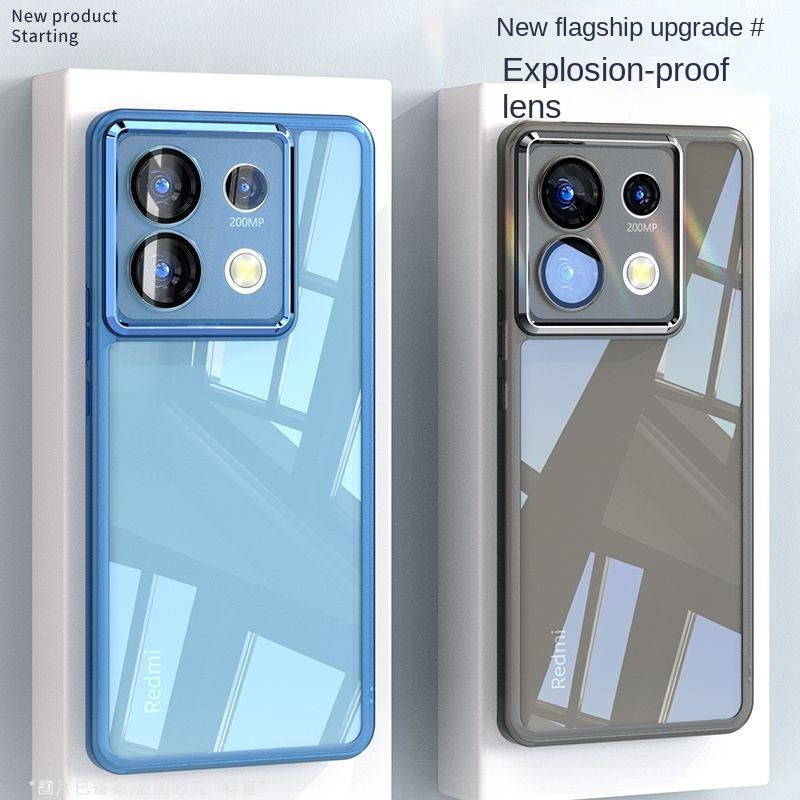 Dành Cho Redmi Note 13 12 11 10 9 Pro Ốp Lưng TPU Mềm Trong Suốt Bảo Vệ Ống Kính Ốp lưng Redmi Note 9S 10S 8