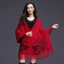 Khăn thêu JVSUB, Khăn choàng ấm áp mùa đông bằng Cashmere giả dày, Khăn choàng hai mặt có thể đeo được sang trọng sang trọng Tua rua thanh lịch dài có viền dài Khăn choàng dự tiệc cưới Váy dạ hội