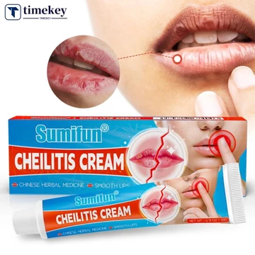 Timekey Kem Cheilitis Giảm Căng Thẳng Môi Thúc Đẩy Sức Khỏe Môi Dưỡng Ẩm Môi Phai Màu Môi Đường Môi Kem Chăm Sóc Sức Khỏe I9V3