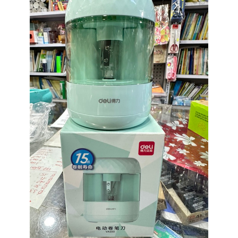 [ TẶNG 2 PIN 2A] Chuốt bút chì, gọt bút chì, bào viết chì sử dụng pin tự động DELI VA100 -