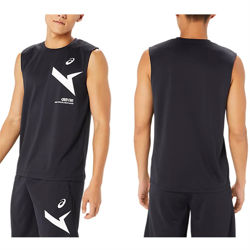 thể thao nam tập thể dục chạy bộ tennis bóng chuyền áo vest không tay ngoại cỡ 100% Cotton cao cấp