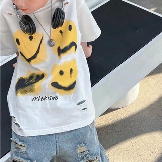 APMC01 - Áo Phông Mặt Cười Cho Bé Từ 11-36kg Chất Đẹp QC Cổ tròn Cotton chính phẩm nặng tay