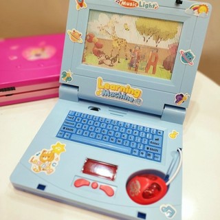 Đồ Chơi Máy Tính Laptop Cho Bé, Máy Tính Bảng Có Chuột Kèm Đèn LED Phát Nhạc, Giúp Trẻ Em Thú Vị Hơn Khi Sử Dụng- POPIKI