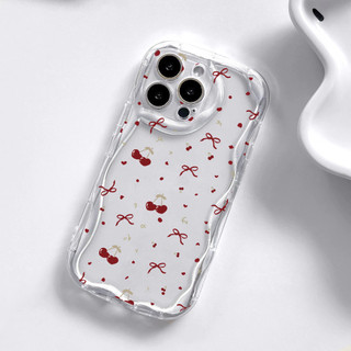 Smile Daisy Mùa Hè Hoa Nơ Anh Đào Vỏ Cho Samsung Galaxy S23 S24 S25 Plus S22 Ultra 5G S20 FE Vỏ Hoa Trong Suốt Chống Sốc Camera Bảo Vệ Kem Silicon Viền Sóng