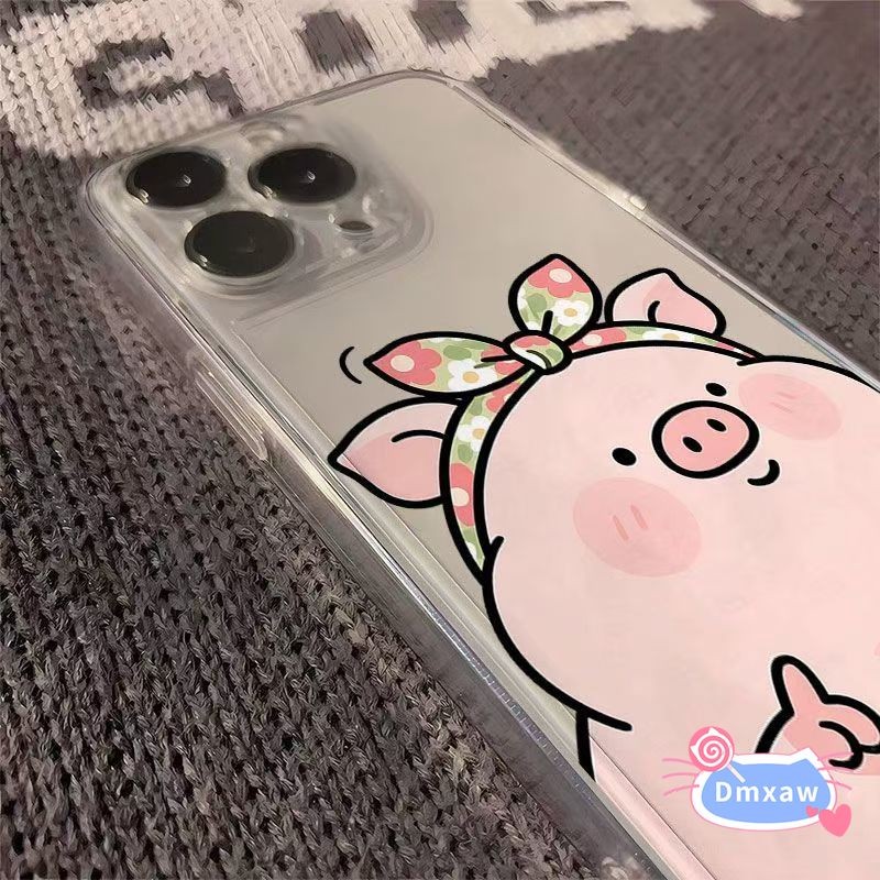Cặp Đôi Dễ Thương Lợn Ốp Lưng Điện Thoại Redmi Note 15 14 Pro Plus R70 R70M 15R 1515A 15C A7 A5 Turbo 5 Max 4 Pro K90 Pro Max K70 Ultra 5G 4G Vỏ Hoạt Hình Vui Nhộn Trong Suốt Chống Rơi