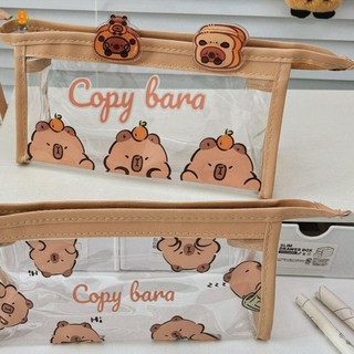 Hộp đựng bút chì văn phòng phẩm dễ thương Girly có in Capybara Hộp đựng bút chì sáng tạo Thích hợp cho bé gái Học sinh Quà tặng