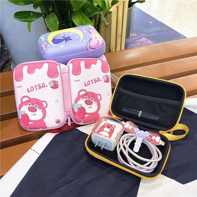 Dễ Thương Cinnamoroll 2.5 inch HDD Túi Đựng Đĩa Cứng 2.5 "Túi Đĩa Cứng Bên Ngoài Túi HDD Túi Ổ Cứng Di Động Túi