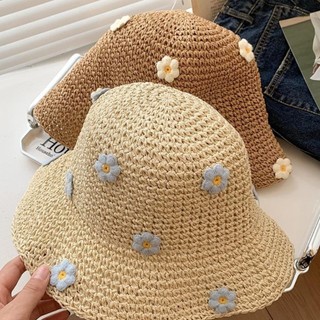 CLKLACEMASK Mũ Rơm, Hoa Nhỏ Có Thể Gập Lại Panama Mũ, Chống Nắng Ngọt Ngào Chống Tia UV Mũ Xô Thoáng Khí Mùa Hè