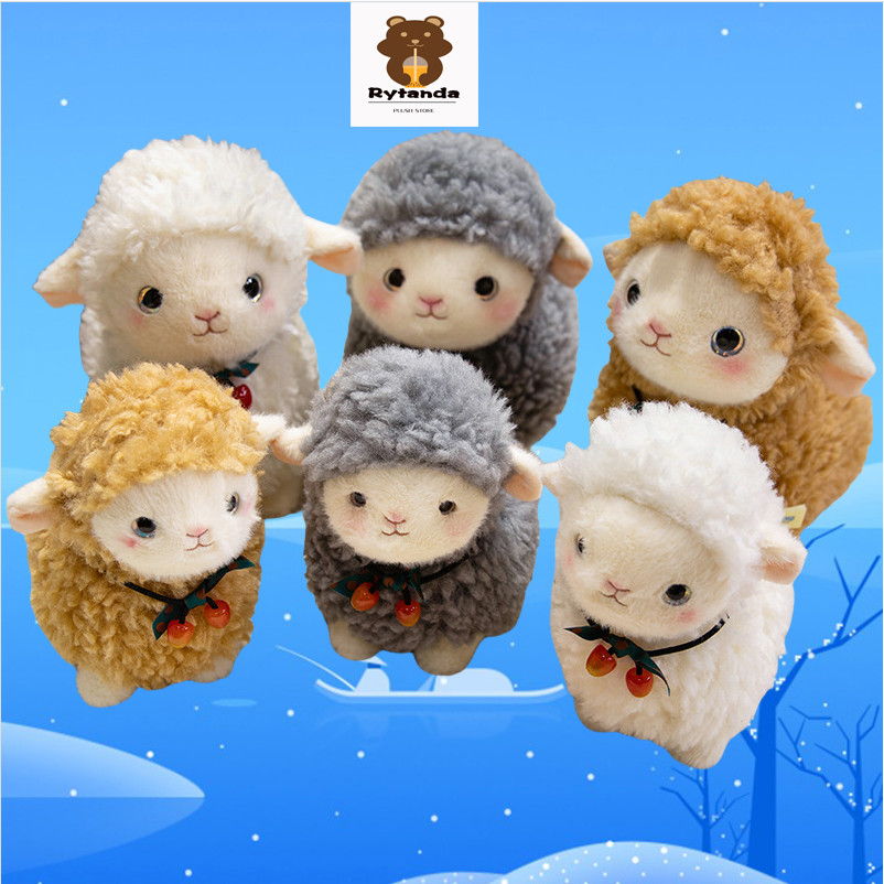 Rytanda Cừu Sang Trọng Đồ Chơi Mô Phỏng Dễ Thương Dê Bạch Dương Búp Bê Mô Phỏng Động Vật Sofa Đệm Quà Tặng Sinh Nhật Phòng Ngủ Quà Tặng Giáng Sinh