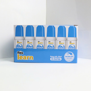 Hộp 24 Chai Keo Nước Dán Giấy 50ml FLEX G-003 độ kết dính cao, khô nhanh