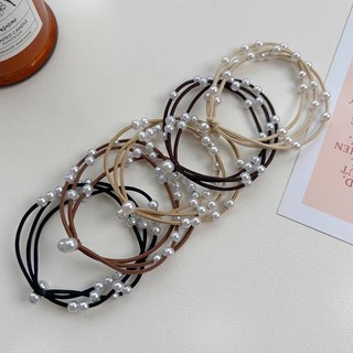Ins Ngọc Trai Đầu Influencer Tóc Hàn Quốc Dây Tóc Phụ Kiện Tóc Cô Gái Phù Hợp Với Dây Cao Su Nữ Dây Buộc Tóc Vòng Tay Dual-Sử Dụng 5.21 YMMT