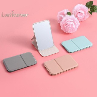 [Lostcorner] Gương nữ gấp trang điểm Gương cầm tay Gương mỹ phẩm một mặt di động có thể gập lại Dụng cụ trang điểm độ phân giải cao [Mới]