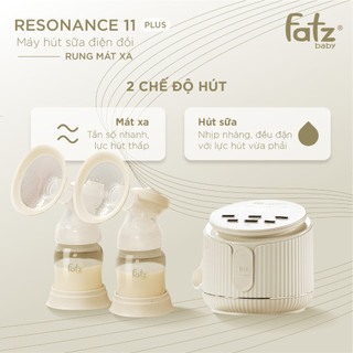 Máy hút sữa điện đôi Cao cấp Fatz Baby Resonance 11 Plus có rung mát xa FB1230BT