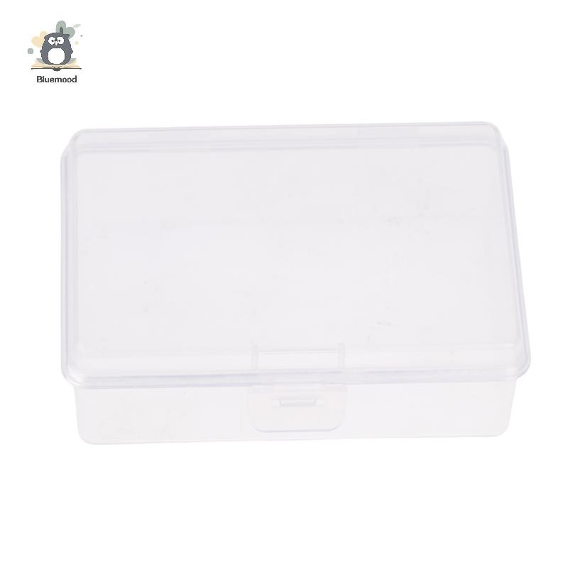 [Bluemood] Hộp đựng thẻ nhựa bán trong suốt nhỏ Thư mục Hộp đựng đồ trang sức lật mờ Phụ kiện lưu trữ Sắp xếp hộp đóng gói Mới