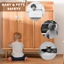 Khóa an toàn cửa tủ FANIELLAPOWELL, Khóa mật khẩu ngăn kéo DIY chống trộm, Bảo vệ trẻ em bằng nhựa đa chức năng Không đục lỗ