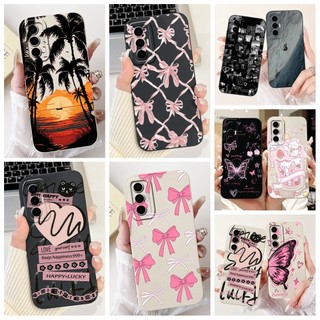 Vỏ Cho Tecno Pova 3 LF7n Vỏ Nơ Đáng Yêu Graffiti Mềm Silicon Lỏng Bảo Vệ Ống Kính Cho Tecno Pova3 2022 Ốp Lưng