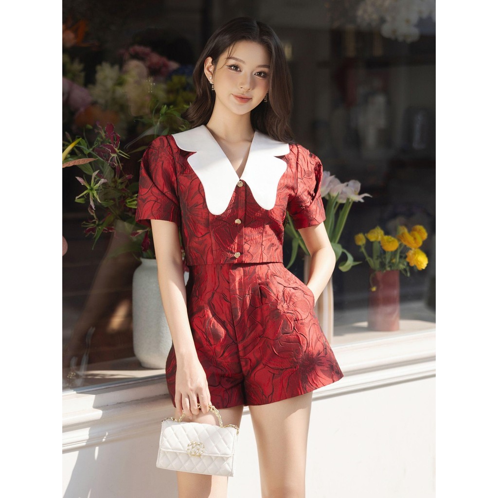 Ảnh JOVEN Set Nữ Tira gấm hoa nổi 4