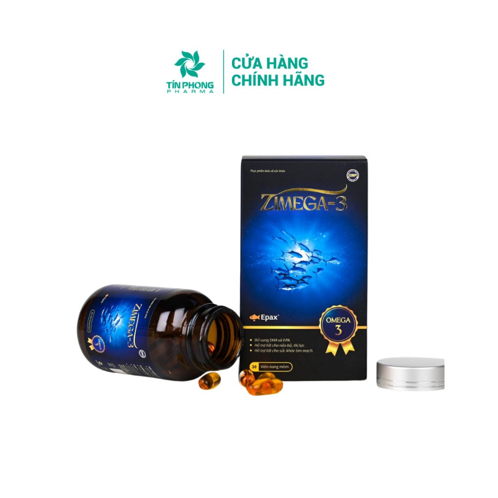 Ảnh TPBVSK Zimega-3 Bổ Sung DHA Và EPA, Hỗ Trợ Tốt Cho Não Bộ, Thị Lực, Hỗ Trợ Sức Khỏe Tim Mạch Lọ 30 Viên 2