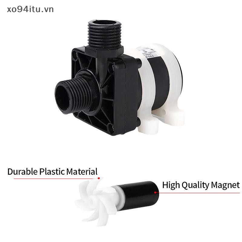 XOITU Máy Nước Nóng Tắm Sàn Sưởi Bơm Tăng Áp 12V 24V IP68 Im Lặng 4 Điểm Ren Không Chổi Than Động Cơ Năng Lượng Mặt Trời Máy Bơm Nước VN