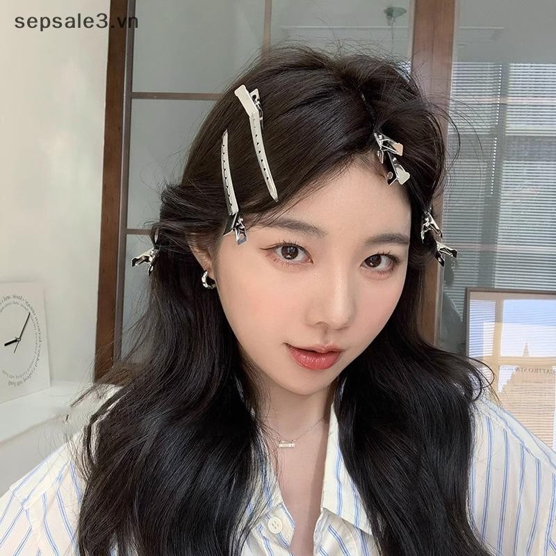 # Vn # 5 Chiếc Kẹp Mỏ Vịt Kim Loại Kẹp Tóc Xoăn Cá Sấu Barrettes Giữ Kiểu Tóc Lông Tơ Rễ Salon Cắt Tóc Mũ Bobby Pin.