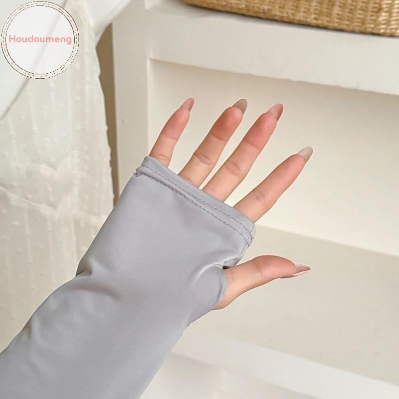 Houdoudou Ice Silk Khăn choàng tay nữ Chống nắng UV Khăn choàng còng Găng tay cho hoạt động thể thao ngoài trời Golf Chạy câu cá dài Sleev VN