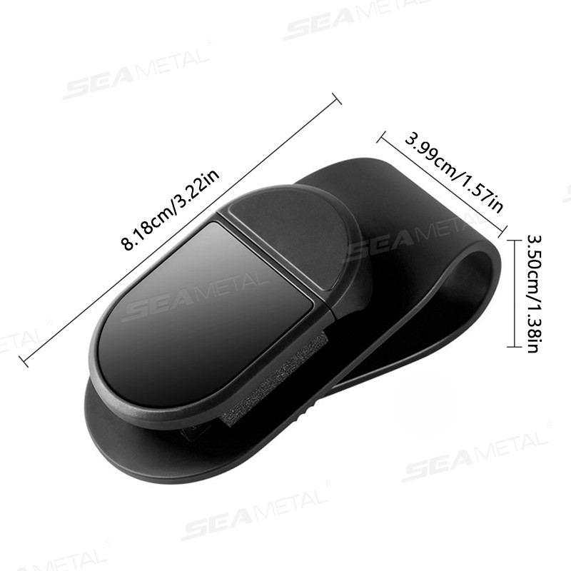 SEAMETAL Ô Tô Tấm Che Nắng Kính Kẹp Nội Thất Kính Mắt Bảo Quản Lưu Trữ Nhỏ Gọn Bảo Quản Phụ Kiện Nội Thất Ô Tô Có Khóa Hợp Kim