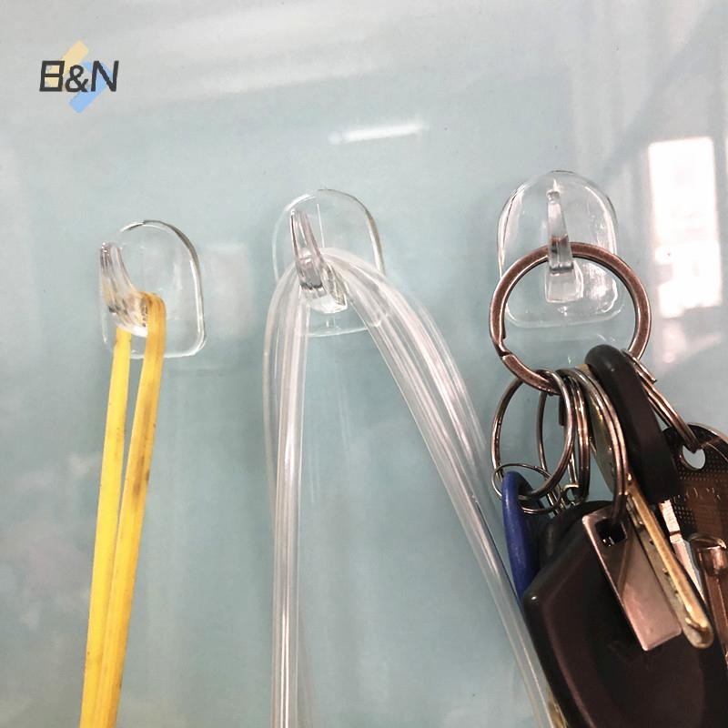 B & N 1 Cái Móc Cửa Dính Móc Treo Tường Trong Suốt Chống Trượt Traceless Hạng Nặng Dính Trên Móc Phòng Tắm Nhà Bếp Dán Tường.