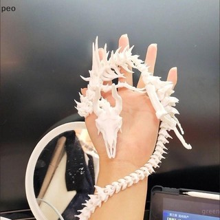 [PEO] Mô hình bộ xương rồng in 3D Toàn thân có thể di chuyển được Khớp rồng Đồ trang trí máy tính để bàn sáng tạo Bộ sưu tập Quà tặng VN