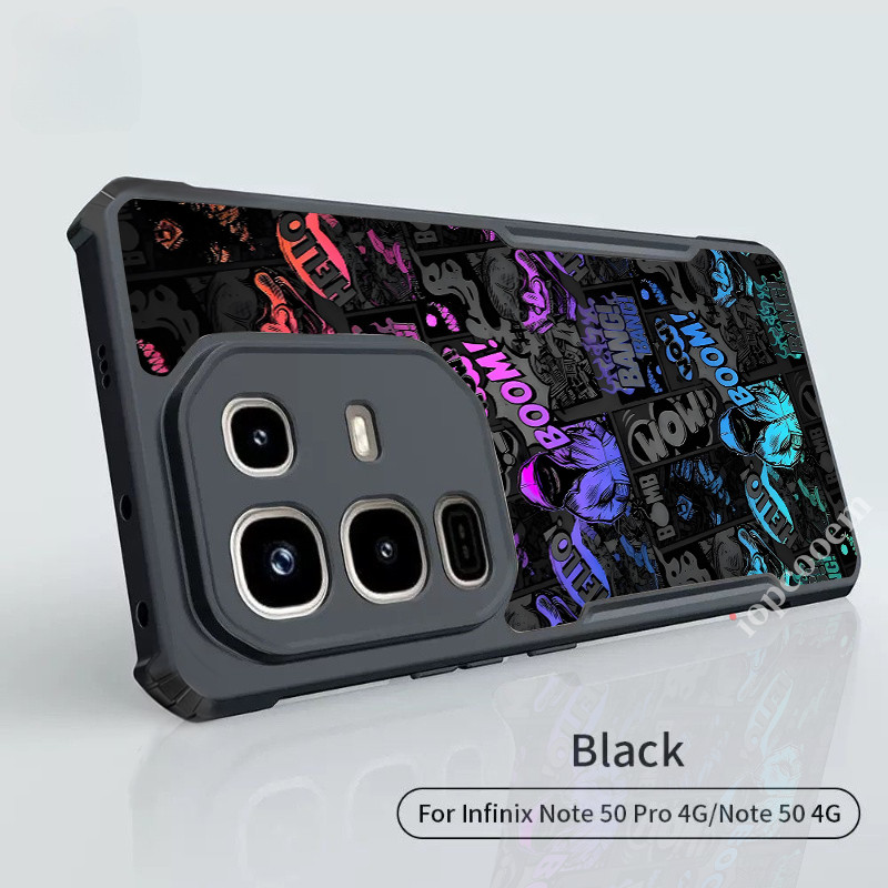 Ốp điện thoại Graffiti BOOM tiên tiến hợp thời trang Infinix 60 50 50S 50X 40X 40S 40 Edge Pro Plus 4G 5G Vỏ bảo vệ chống mồ hôi