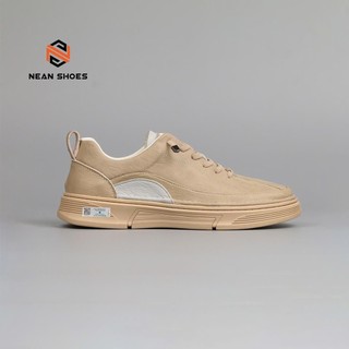 Giày sneaker nam da nappa dây thông minh co giãn đế cao su đúc tăng chiều cao 4 cm Đế Bằng