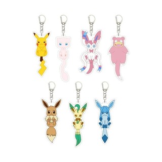 Quà tặng bạn bè hoạt hình Pokemon Pikachu squirtle gengar Acrylic trang sức mặt dây chuyền Nữ Móc Khóa s