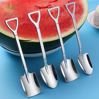 [ELOY] Bộ dao kéo thìa cà phê bằng thép không gỉ Retro Sắt Xẻng Kem Muỗng Muỗng sáng tạo Muỗng trà-máp Bộ đồ ăn VN