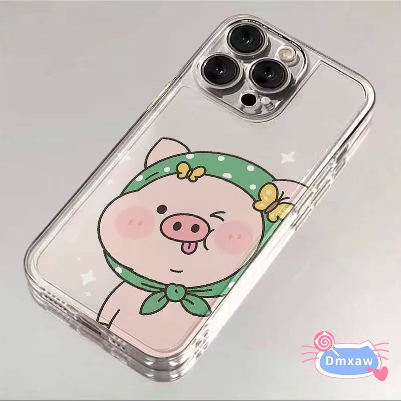 Cặp Đôi Dễ Thương Lợn Ốp Lưng Điện Thoại Redmi Note 15 14 Pro Plus R70 R70M 15R 1515A 15C A7 A5 Turbo 5 Max 4 Pro K90 Pro Max K70 Ultra 5G 4G Vỏ Hoạt Hình Vui Nhộn Trong Suốt Chống Rơi