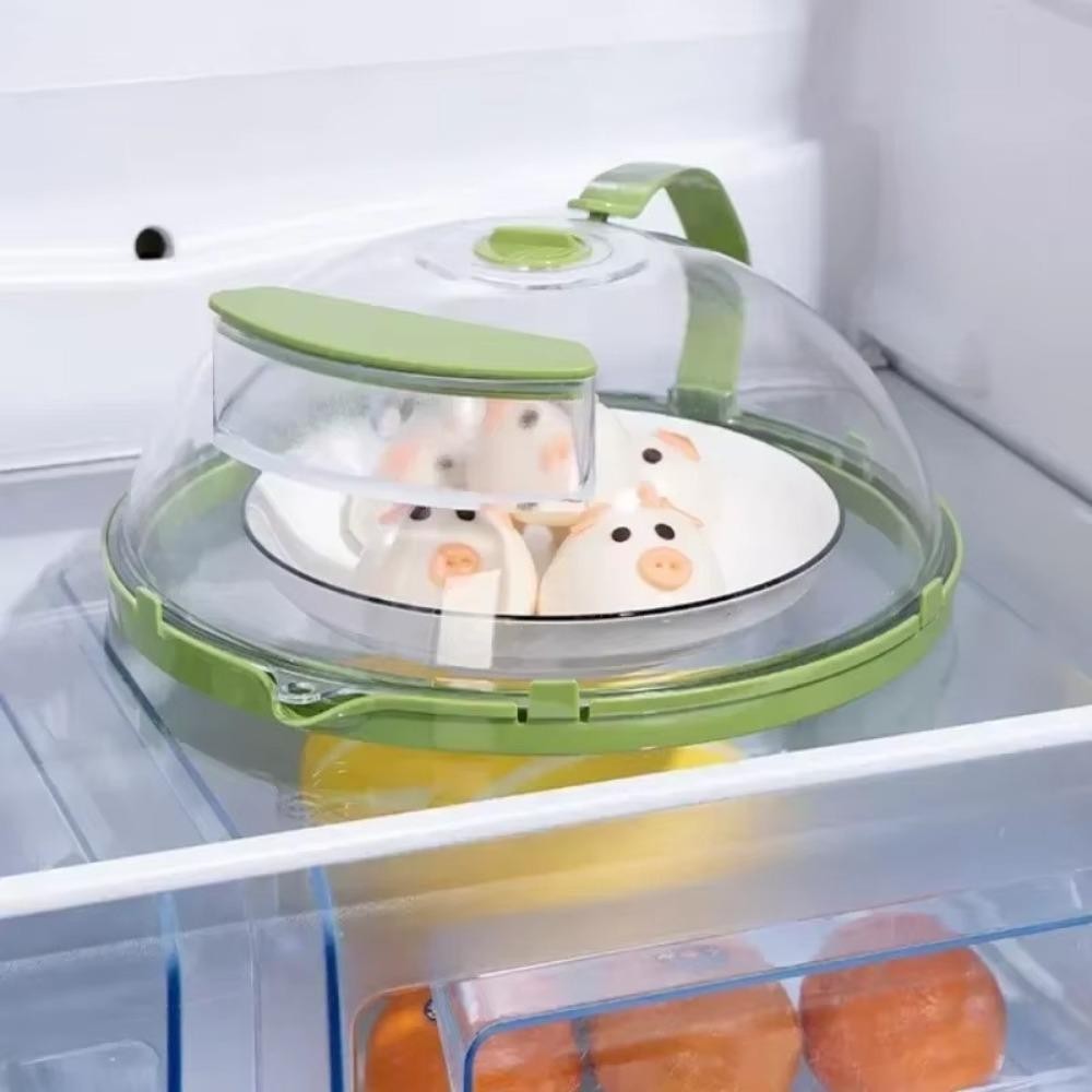 PWSSEND Vỏ đĩa lò vi sóng, Vỏ lò vi sóng chống dầu trong suốt, Chống phun nước có tay cầm Vỏ giữ tươi Nắp nấu ăn