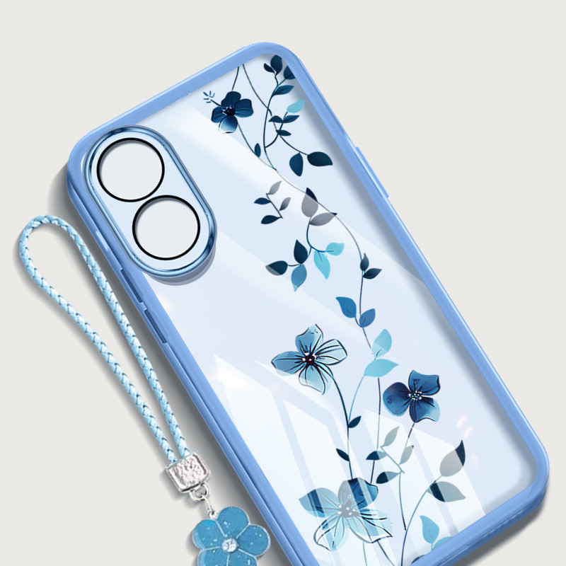 Ốp Điện Thoại Đơn Giản YBD Cho OPPO A3X A60 A79 A59 A18 A38 A58 A17 A17K A78 A98 F23 A1 Pro Reno 8T A1 A2 A3 Họa Tiết Mây Trong Suốt Màu