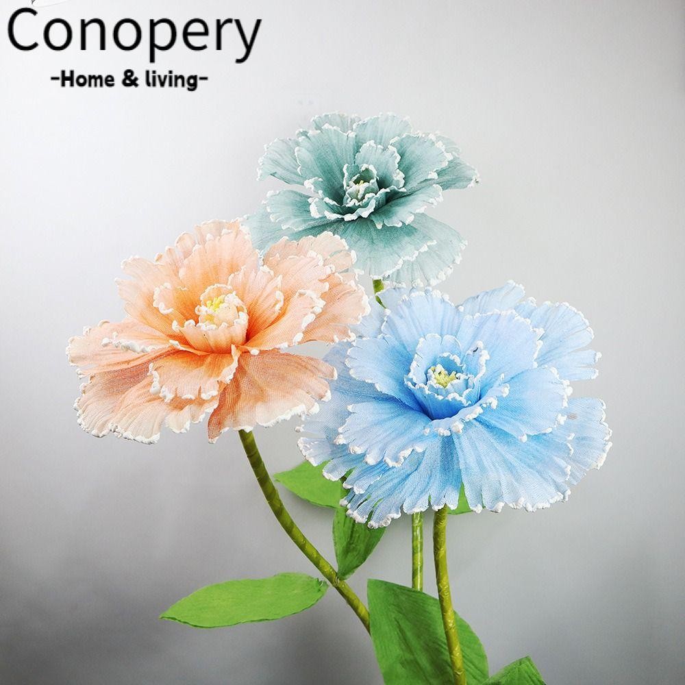 CONOPERY Hoa Mô Phỏng Lớn, Hoa Giả Lớn, Màn Hình Cửa Sổ Treo Gạc Rỗng ...