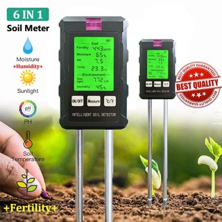 Inkbird ST-03 - Máy đo đất 6 trong 1: độ ẩm, pH, ánh sáng, nhiệt độ, độ màu mỡ cho cây trồng