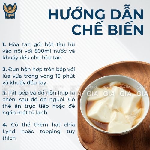 Bột tàu hũ kim sa Lynd