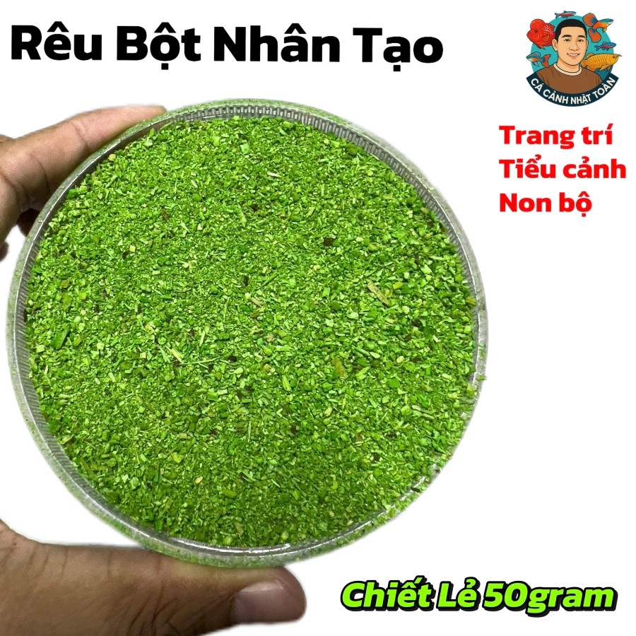 Gói 50gram Bột Rêu Nhân Tạo Trang Trí Tiểu Cảnh, Non Bộ, Bể Cá Cảnh Như Thật