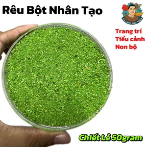 Gói 50gram Bột Rêu Nhân Tạo Trang Trí Tiểu Cảnh, Non Bộ, Bể Cá Cảnh Như Thật