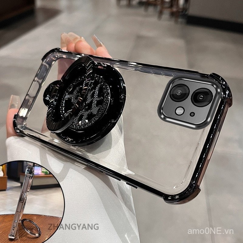 Ốp cho iPhone 12 Iphone 12 PRO iPhone 12 Pro Max Ốp điện thoại chống rơi trong suốt mạ điện bốn góc ốp điện thoại TPU mềm thiết kế phong phú thẩm mỹ cymwx02