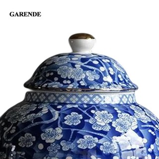 Garende Phong Cách Trung Hoa Gốm Gừng Bình Hoa Khô Đẹp Bằng Kính Châu Á Trang Trí Trung Quốc Xanh Trắng Bình Trung Tâm Đền Bình