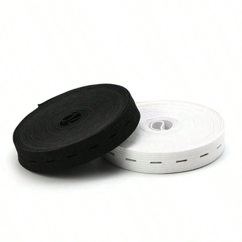 3M 2.5CM Nút Đan Dây Đàn Hồi Cao Su Dây Đàn Hồi Thích Hợp Cho Tự Làm May Quần Áo Quần Phụ Kiện